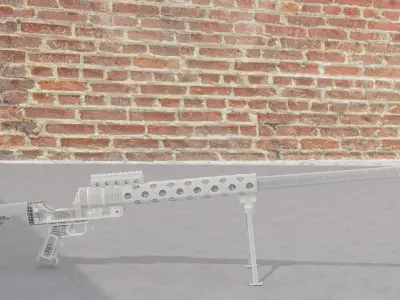 Serbu RN50 rigged 3D model