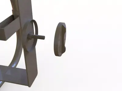 Pickup Spare Wheel Carrier Mount 3D Model for Utility Vehicles 3D model