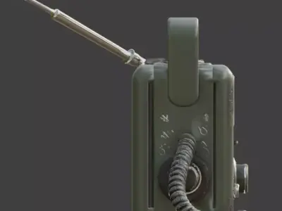 Survival Radio 3D Model V02 Low-poly 3D model