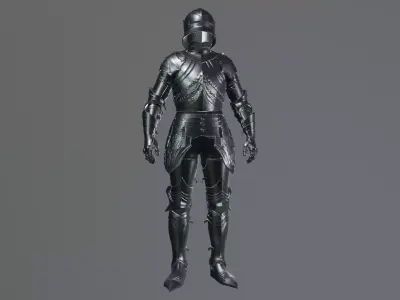 medieval knight 3D model purchase