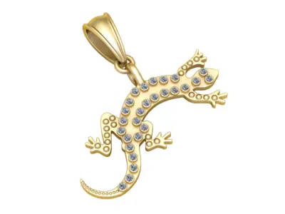 LIZARD INSECT PENDANT 3D PRINTABLE MODEL 3D print model