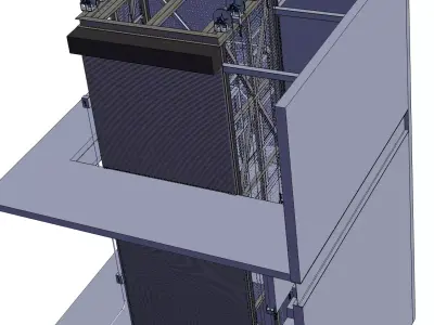 Two-story Residential Elevator  3D model