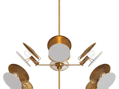Antique Brass Osiris Chandelier by Luxdeco 3D model