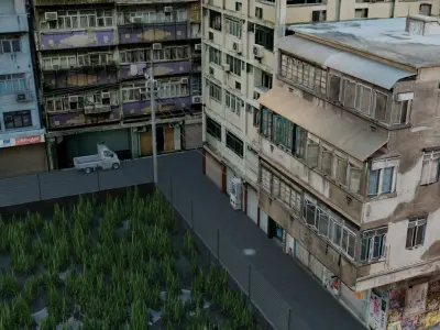 Back Street 2 Free low-poly 3D model