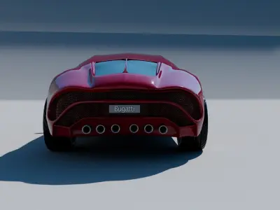 bugatti car 3D model