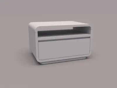 Wooden Night Stand 3d Model Free 3D model
