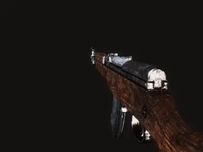 SKS Rifle Low-poly 3D model