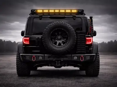 Futuristic OffRoad SUV Concept Car High Quality 3D Vehicle Model 3D model