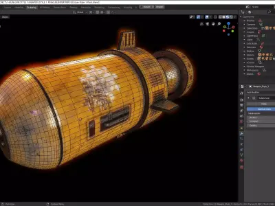 Weapon - OBJ and Textures - Blender PBR File - Unity - Unreal Low-poly 3D model