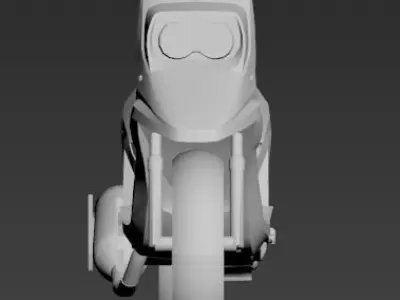 mbk booster spirit yamaha bws  Low-poly 3D model