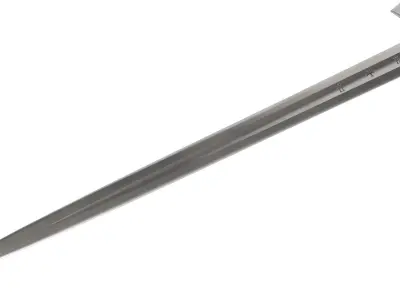 Knightly Sword Low-poly 3D model
