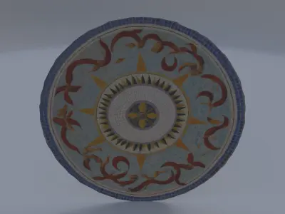 Mosaic Floor Medallion 3D model