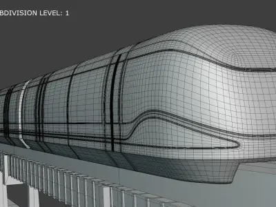 Future trains collection II 3D Model Pack