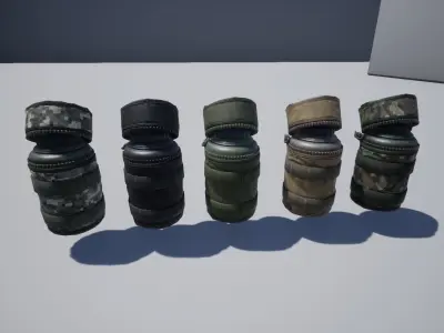 Bottle pouch Low-poly 3D model