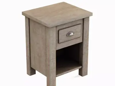 Antique End Table 01 Low-poly 3D model
