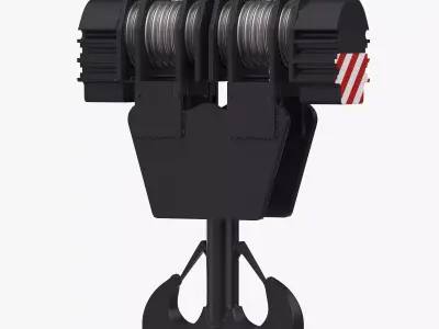 Liebherr LR Crane Hook Block 01 3D model