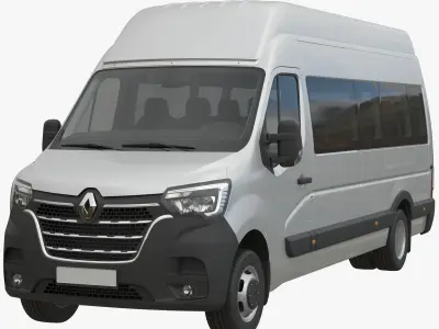 Renault Master 2020 Passenger Minibus MAXI 3D model