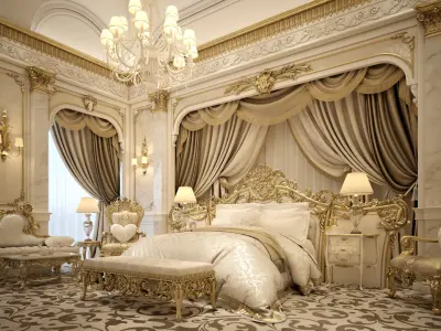 Royal Master Bedroom 3D model