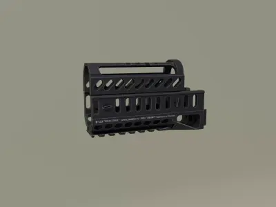 AK B-11U Zenit handguard  Low-poly 3D model