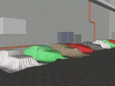 8 Car Cover - Car Cloth 3D model