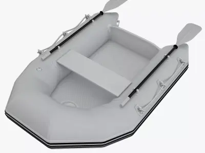 Rafting Boat 3D model