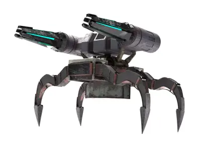 4 legs robot 3D model