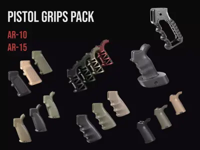 AR 10 AR 15 pistol grips pack