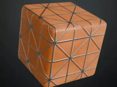 Orange Sci-Fi Wall PBR Seamless Texture purchase