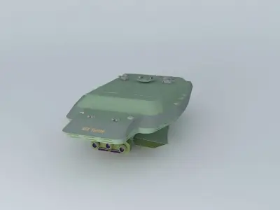 XFT Turtle Space frigate class Free 3D model