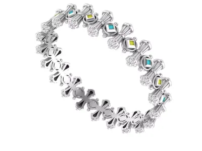 054 - Antique Bangle Design For Girls new 3D print model