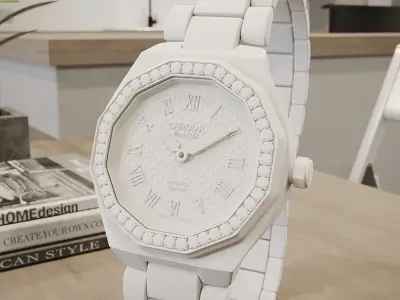Detailed watch 3D model