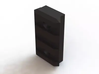 Trilho Picatinny 3 Keymod Rail 3D model