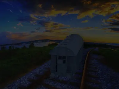 Boxcar Wagon 3D model