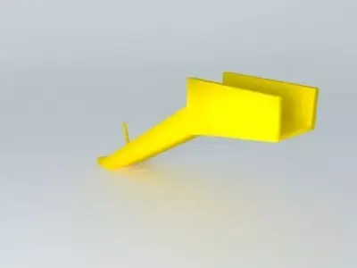 747-400 overwing emergency slide Free 3D model