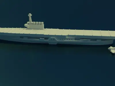 USS Wolverine 3D print model