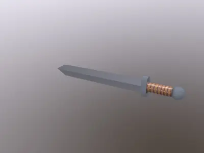 Roman Short Sword Gladius Free 3D model