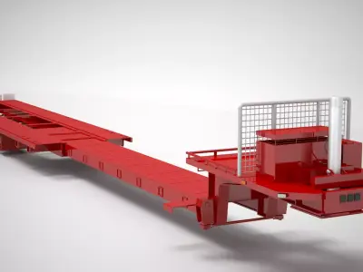 House Moving Trailer 3D model