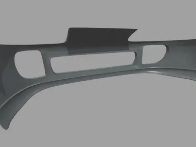 Front Bumper Toyota Supra Low-poly 3D model