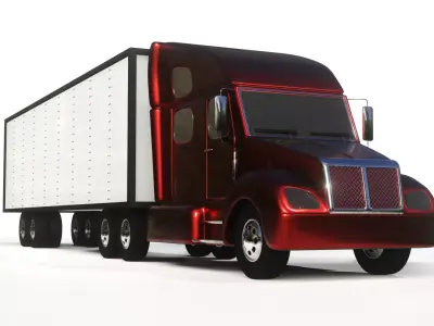 Trailer Truck 3D model