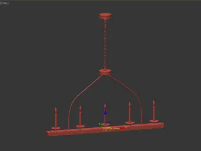 Launceton Large Linear Pendant 3D model