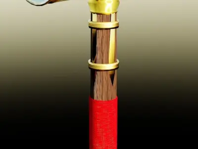 Middle age axe Free 3D model