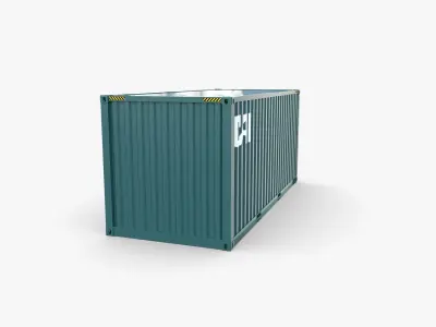 20ft Shipping Container CAI v3 3D model
