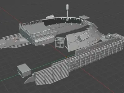  M-55 Tank Conversion Kit - 35th Scale 3D print model