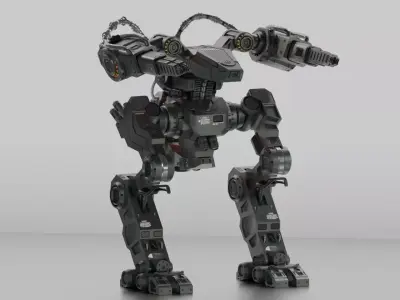 3D Sci-Fi Mecha Pack X2 3D model