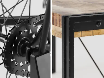 INDUSTRIAL FURNITURE SET 3D model