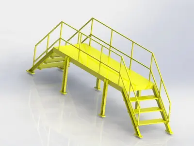 Steel Stairr 3D model
