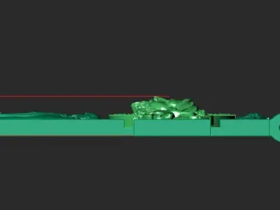 CROSS WITH JESUS AND PRAYER 3D print model