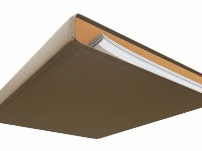 Office document binder mockup 02 3D model