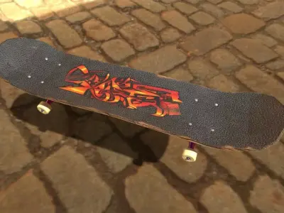 Skateboard Free 3D model buy