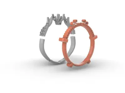 VINTAGE ENGAGEMENT RING Free 3D print model